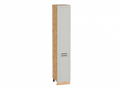 Шкаф пенал с 2-мя дверцами Нео 2336*400*576 Grey Silk / Дуб Вотан