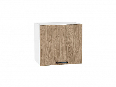 Шкаф верхний горизонтальный Флэт 458*500*318 Natural Casella Oak 2S / Белый
