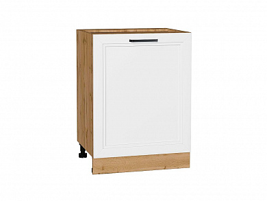 Шкаф нижний с 1-ой дверцей Нео 816*600*480 White Silk / Дуб Вотан