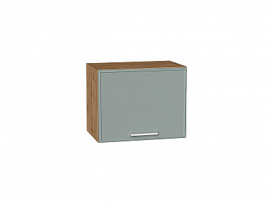 Шкаф верхний горизонтальный Квадро 358*450*321 Аквамарин / Дуб Вотан