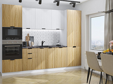 Евро Лайн-01 2140*2800*600 Белый/Дуб песочный