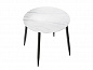 Стол Uni-Form-R.2B 800*800*750 SBlack/White Gloss Marble