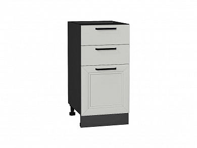 Шкаф нижний с 3-мя ящиками Нео 816*400*480 Grey Silk / Graphite