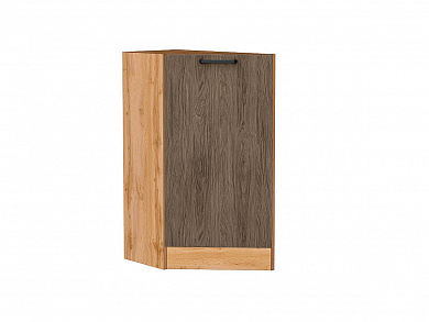 Шкаф нижний торцевой Флэт 816*296*552 Brown Casella Oak 2S / Дуб Вотан