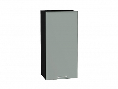 Шкаф верхний с 1-ой дверцей Квадро 920*450*321 Аквамарин / Graphite