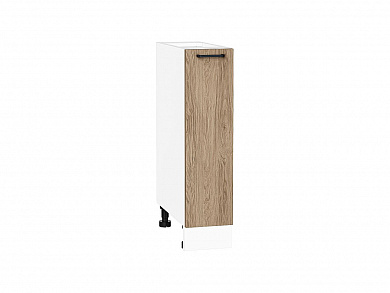 Шкаф нижний с 1-ой дверцей Флэт 816*200*478 Natural Casella Oak 2S / Белый