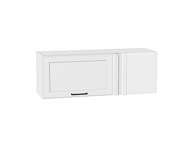 Шкаф верхний прямой угловой горизонтальный Барселона 358*1000*350 Белый / Белый