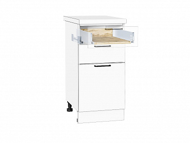 Ящик низкий POWER BOX1 85*368*447 Дуб Вотан/W Белый