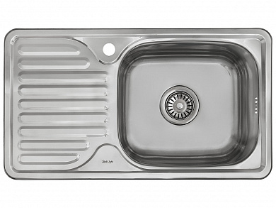 Мойка врезная 764218/0,6 1Ч1К (правая) 180*760*420 Глянец