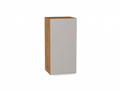 Шкаф верхний с 1-ой дверцей Фьюжн 716*350*320 Clay Silk / Дуб Вотан