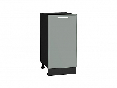 Шкаф нижний с 1-ой дверцей Квадро 816*400*481 Аквамарин / Graphite