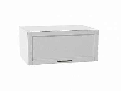 Шкаф верхний горизонтальный глубокий Сканди 358*800*576 Grey Silkwood / Белый