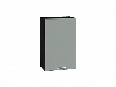 Шкаф верхний с 1-ой дверцей Квадро 716*450*321 Аквамарин / Graphite