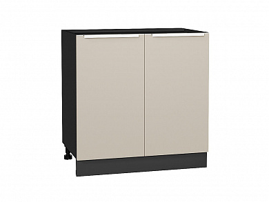Шкаф нижний с 2-мя дверцами Фьюжн 816*800*480 Cream Silk / Graphite