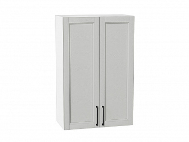 Шкаф верхний с 2-мя дверцами Сканди 920*600*320 Grey Silkwood / Белый
