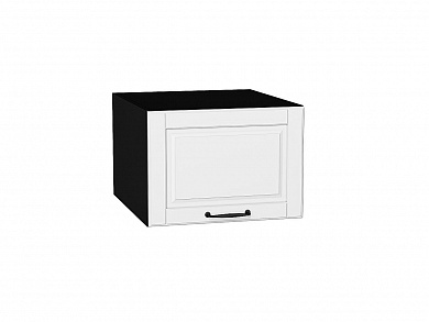 Шкаф верхний горизонтальный глубокий Дублин 358*500*574 Special White / Graphite