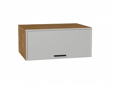 Шкаф верхний горизонтальный глубокий Фрейм 358*800*580 Grey Silk / Дуб Вотан