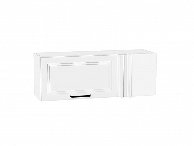 Шкаф верхний прямой угловой горизонтальный Нео 358*1000*350 White Silk / Белый
