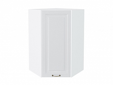 Шкаф верхний угловой Ницца 920*600*600 Белый / Белый
