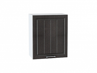 Шкаф верхний с 1-ой дверцей Прага 716*600*318 Венге премиум / Белый