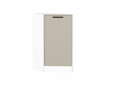 Шкаф нижний торцевой Фрейм 816*296*558 Cream Silk / Белый