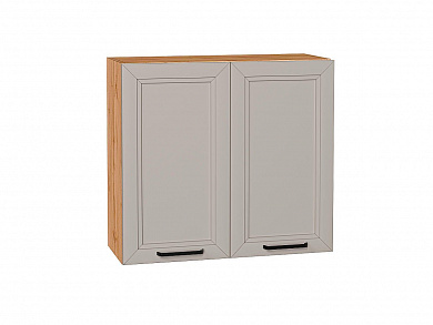 Шкаф верхний с 2-мя дверцами Нео 716*800*320 Clay Silk / Дуб Вотан