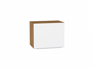 Шкаф верхний горизонтальный Фьюжн 358*450*320 Silky White / Дуб Вотан