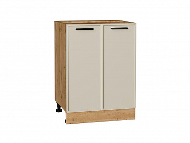 Шкаф нижний с 2-мя дверцами Фрейм 816*600*484 Cream Silk / Дуб Вотан