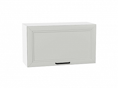 Шкаф верхний горизонтальный Нео 458*800*320 Grey Silk / Белый