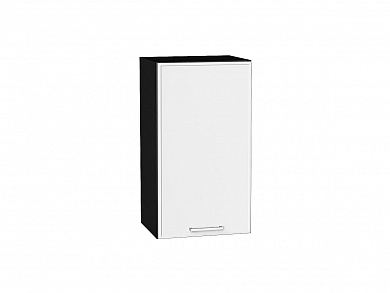 Шкаф верхний с 1-ой дверцей Квадро 716*400*321 Белый / Graphite