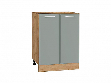 Шкаф нижний с 2-мя дверцами Квадро 816*600*481 Аквамарин / Дуб Вотан
