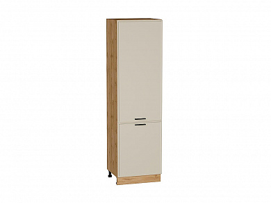 Шкаф пенал с 2-мя дверцами Фрейм 2132*600*580 Cream Silk / Дуб Вотан
