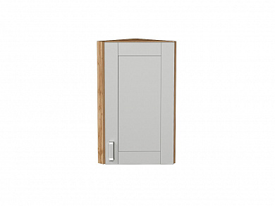Шкаф верхний торцевой Лофт 716*300*306 Grey Silk / Дуб Вотан