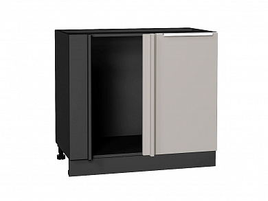 Шкаф нижний угловой Фьюжн 816*890*480 Clay Silk / Graphite