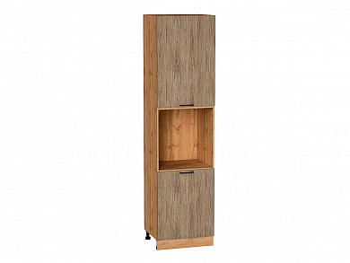 Шкаф пенал с 2-мя дверцами под технику Флэт 2336*600*574 Natural Casella Oak 2S / Дуб Вотан