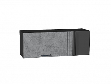 Шкаф верхний прямой угловой горизонтальный Флэт 358*1000*350 Temple Stone 2S / Graphite