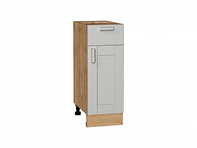 Шкаф нижний с 1-ой дверцей и ящиком Лофт 816*300*480 Grey Silk / Дуб Вотан