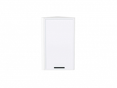 Шкаф верхний торцевой Фрейм 716*300*310 White Silk / Белый
