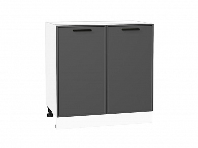 Шкаф нижний с 2-мя дверцами Фрейм 816*800*484 Stormy Silk / Белый