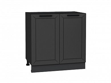 Шкаф нижний с 2-мя дверцами Глетчер 816*800*478 Маренго Силк / Graphite