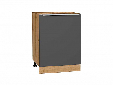 Шкаф нижний с 1-ой дверцей Фьюжн 816*600*480 Stormy Silk / Дуб Вотан