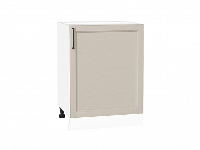 Шкаф нижний с 1-ой дверцей Сканди 816*600*480 Cream Silkwood / Белый