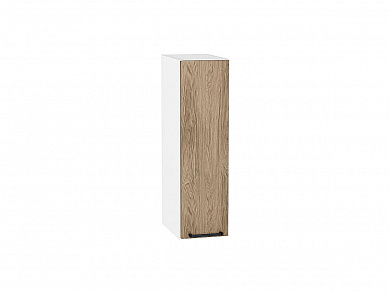 Шкаф верхний бутылочница Флэт 716*200*318 Natural Casella Oak 2S / Белый