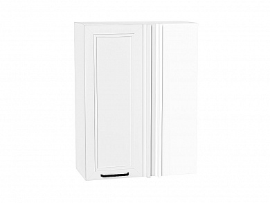 Шкаф верхний прямой угловой Нео 920*700*345 White Silk / Белый