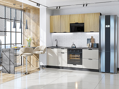 Евро Лайн-02 2140*2000*600 Дуб песочный/Агат