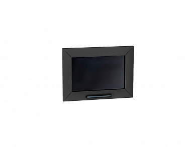 Комплект фасадов Глетчер со стеклом для каркаса Ф-84 ВГ500 354*496*16 Маренго Силк