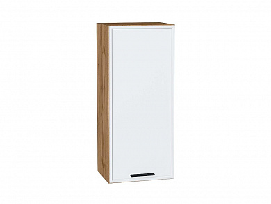 Шкаф верхний с 1-ой дверцей Фрейм 920*400*324 White Silk / Дуб Вотан