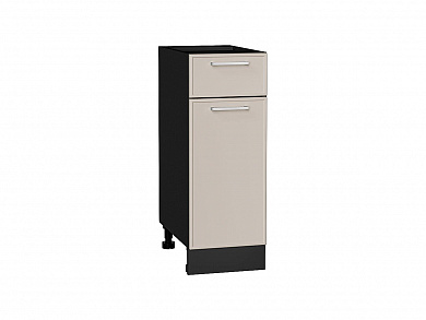 Шкаф нижний с 1-ой дверцей и ящиком Квадро 816*300*481 Кашемир / Graphite