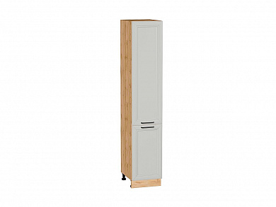 Шкаф пенал с 2-мя дверцами Нео 2132*400*576 Grey Silk / Дуб Вотан
