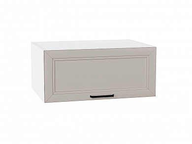 Шкаф верхний горизонтальный глубокий Нео 358*800*576 Clay Silk / Белый